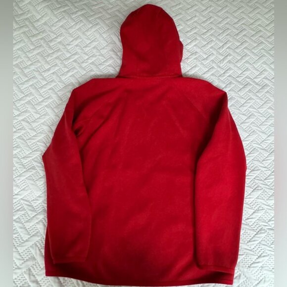 Nike Tech Fleece Men Large University Red White Zippered Hoodie Hooded Jacket - Picture 4 of 13